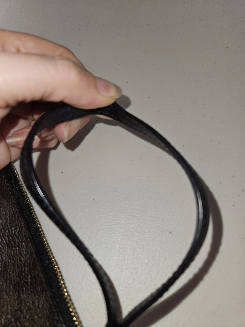 Coach Signature Logo Accordian Zip Wallet Brown Wristlet